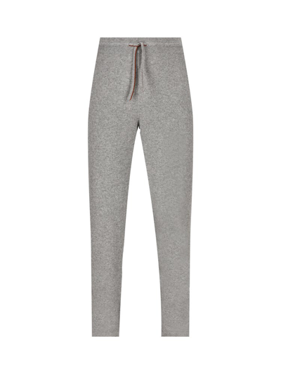 Loro Piana Drawstring Knitted Pants In Grey