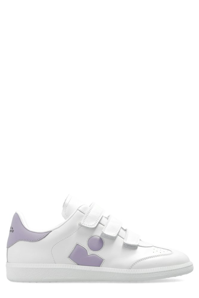 Isabel Marant Beth Leather Sneakers In White