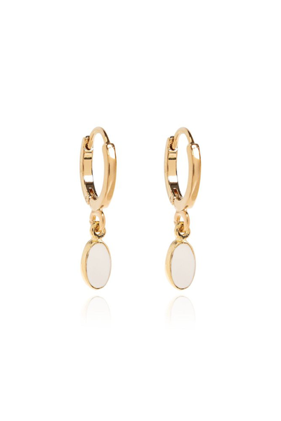 Isabel Marant Hoop Drop Earrings In Gold