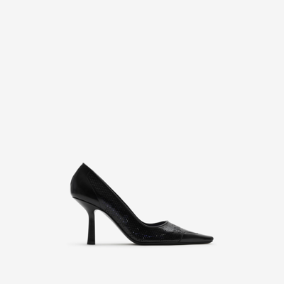 Burberry Leather Chisel Pumps​ In Black