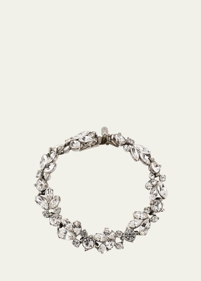 Ben-amun Silver Crystal Bracelet In Metallic