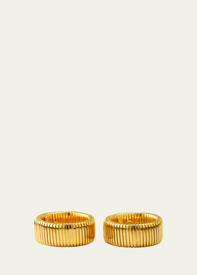 Ben-amun Cobra Rings, Set Of 2 In Yg