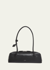 Alaïa Teckel Zip Leather Shoulder Bag In 999 Noir