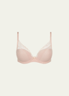 Chantelle Norah Chic Lace Plunge T-shirt Bra In Rose