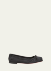 Christian Louboutin 10mm Mamadrague Nappa Ballerina Flats In Blacklin Black