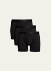 2(x)ist Men's 3-pack Pima Cotton Boxer Briefs In Black