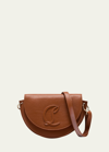 Christian Louboutin By My Side Crossbody In Leather With Cl Logo In Cuoio/ Cuoio