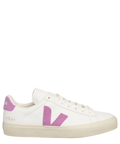Veja Campo Leather Sneaker In Extra-white_mulberry
