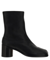 Maison Margiela Brown Tabi Ankle Boots In Black