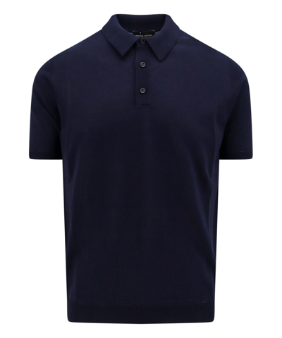 Roberto Cavalli Polo Shirt In Blue