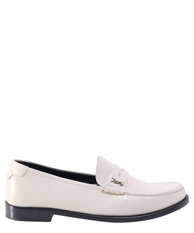 Saint Laurent Loafers In White