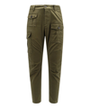Dsquared2 Sexy Cargo Stretch Cotton Pants In Green