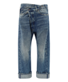 R13 Crossover Straight Leg Jeans In Blue