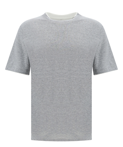 Brunello Cucinelli T-shirt In Grey