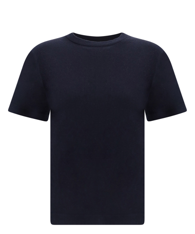 Extreme Cashmere Classic Crew-neck T-shirt In Blue