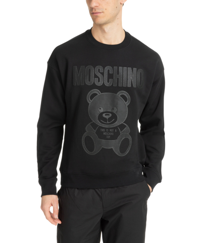 Moschino Teddy Bear Sweatshirt In Black