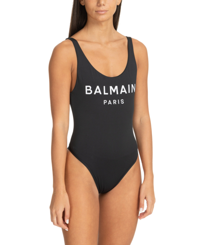 Balmain Swimsuit In Black