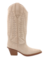 Paris Texas 70mm Embroidered-motif Suede Boots In Beige