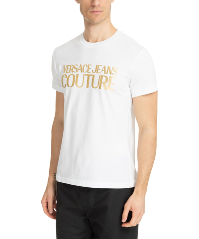 Versace Jeans Couture Logoed T-shirt In White