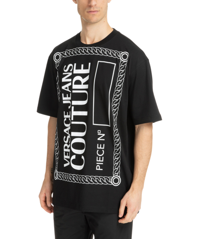 Versace Jeans Couture Watercolour Couture T-shirt In Black