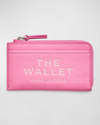 Marc Jacobs The Leather Top Zip Multi Wallet In Petal Pink