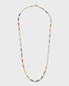 FREDERIC SAGE 18K YELLOW GOLD RAINBOW INLAY NECKLACE, 18"L