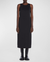Max Mara Leisure Baccano Stretch-ponte Midi Dress In Black