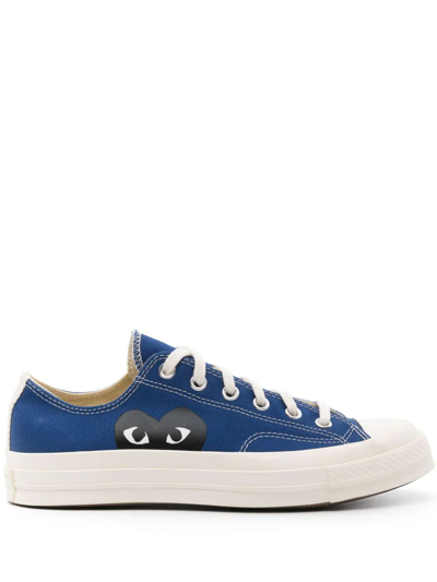 Comme Des Garçons Play X Converse Chuck Taylor Low-top Sneakers In Blue