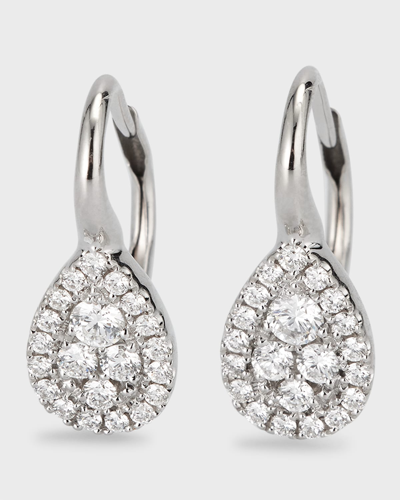 Frederic Sage 18k White Gold Small Firenze Ii Diamond Earrings