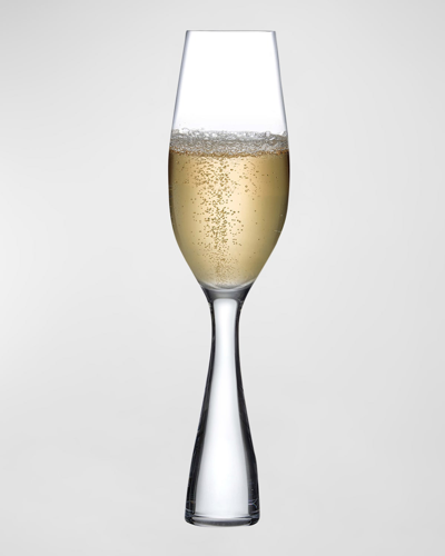 Nude Crystal Champagne Flutes, Set Of 2 In Transparent