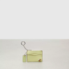 Coach Wavy Zip Card Case With Key Ring In Smooth Topia Leather In Green
