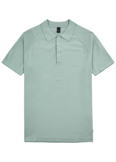 Alpha Tauri Fenzi Knitted Polo Shirt In Mint