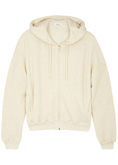 American Vintage Itonay Hooded Cotton-blend Sweatshirt In Cream