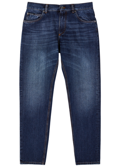 Dolce & Gabbana Slim-leg Jeans In Dark Blue