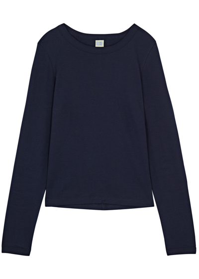 Flore Flore Max Cotton Top In Navy
