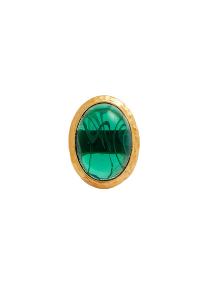 Kenneth Jay Lane Stone-embellished Ring In Green
