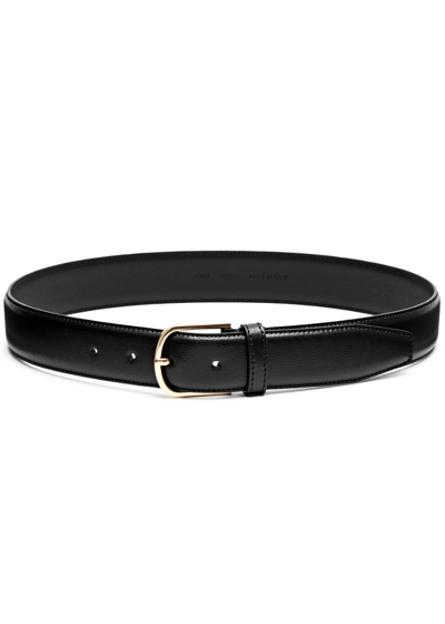 Totême Toteme Leather Belt In Black