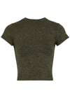 PRISM2 PRISM2 SAPIENT STRETCH-JERSEY T-SHIRT, T-SHIRTS, GREEN, ONE SIZE