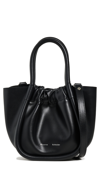 PROENZA SCHOULER EXTRA SMALL RUCHED TOTE BLACK