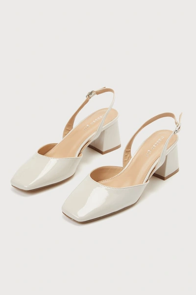 Madden Girl Nova Slingback Dress Pumps In White