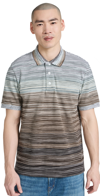 MISSONI SHORT SLEEVE POLO MULTICOLOR SPACE-DYED WITH BRO