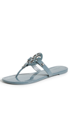 Tory Burch Miller Soft Patent Leather Sandal In Rainwater