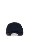 Tom Ford Logo Hat In Blue