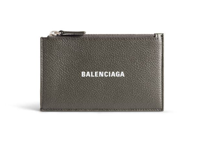 Balenciaga Card Holder With Print In Bronze