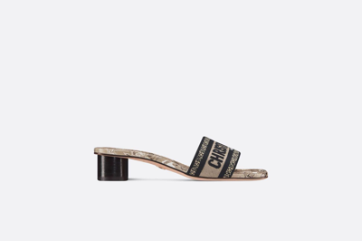 Dior Sandals In Black/ Beige