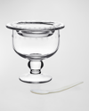 WILLIAM YEOWARD CRYSTAL KATERINA CAVIAR SERVER FOR 2 WITH SPOON