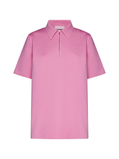 Jil Sander T-shirt And Polo In Pink