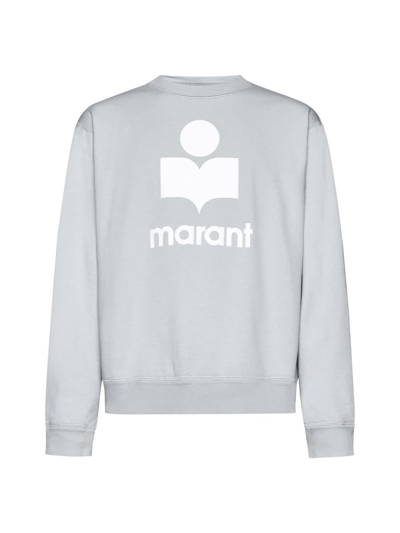 Isabel Marant Fleece In Light Blue/ecru