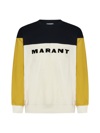 Isabel Marant Aftone Cotton Sweatshirt In Yellow
