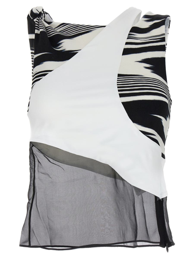 Missoni Patchwork Top In Blanco
